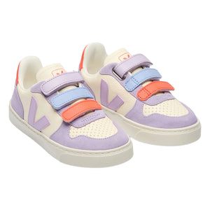 Veja - Zapatillas Deportivas de Cuero Rayadas V-10 O.T. | Morado