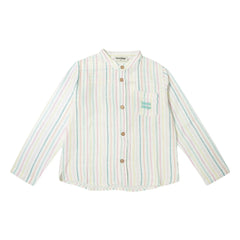Tocoto Vintage - Camisa de rayas para bebé | Blanca