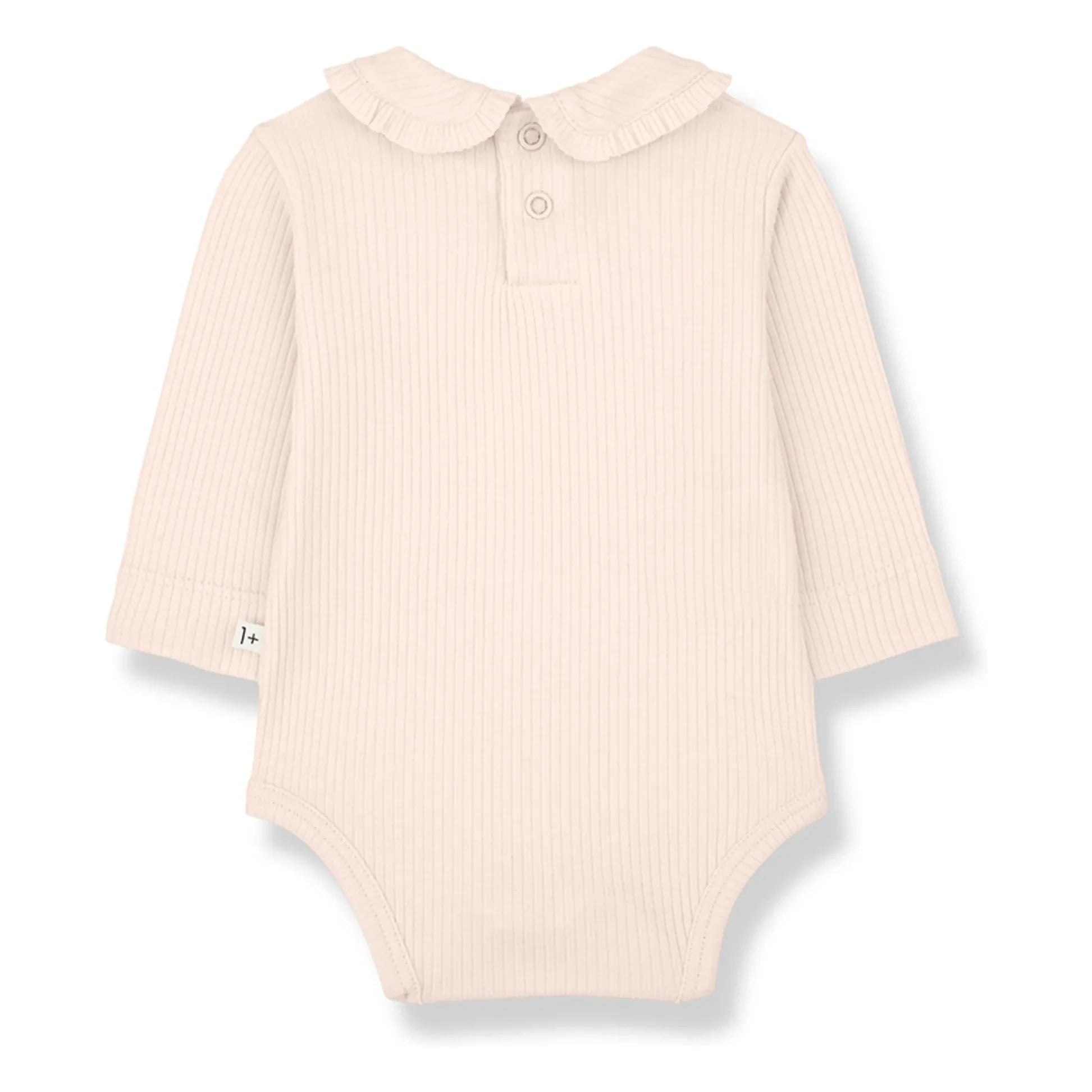 1+ en la familia - Body de canalé cuello Claudine Nina | Beige rosa