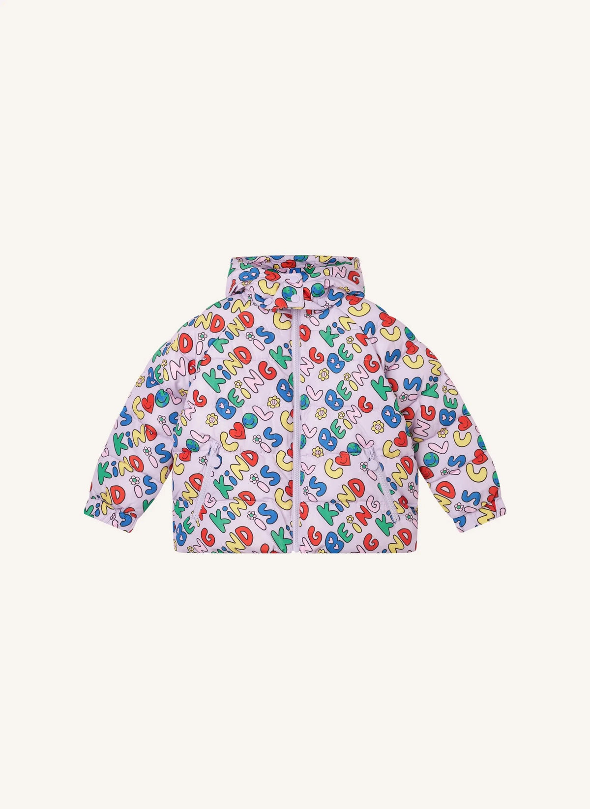 Stella McCartney Kids - Kind Is Cool chaqueta acolchada | Lila