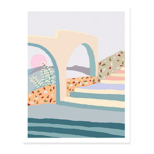 Slowdown Studio - Lámina Terrazzo Stairs - Obra de Charlie Bennell