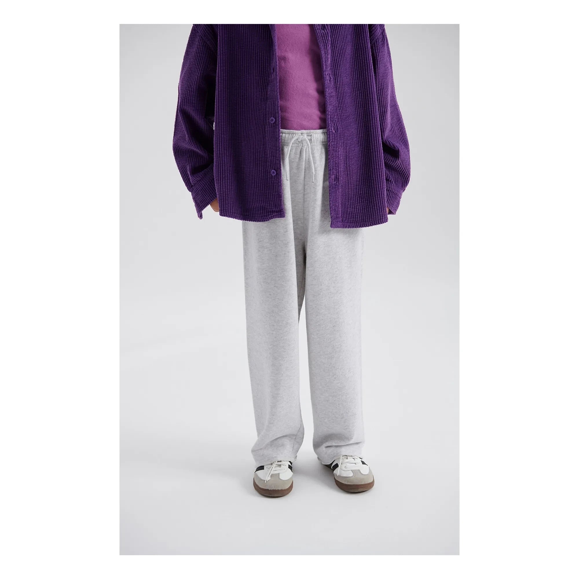 American Vintage - Jogger Large Atubay | Blanco jaspeado