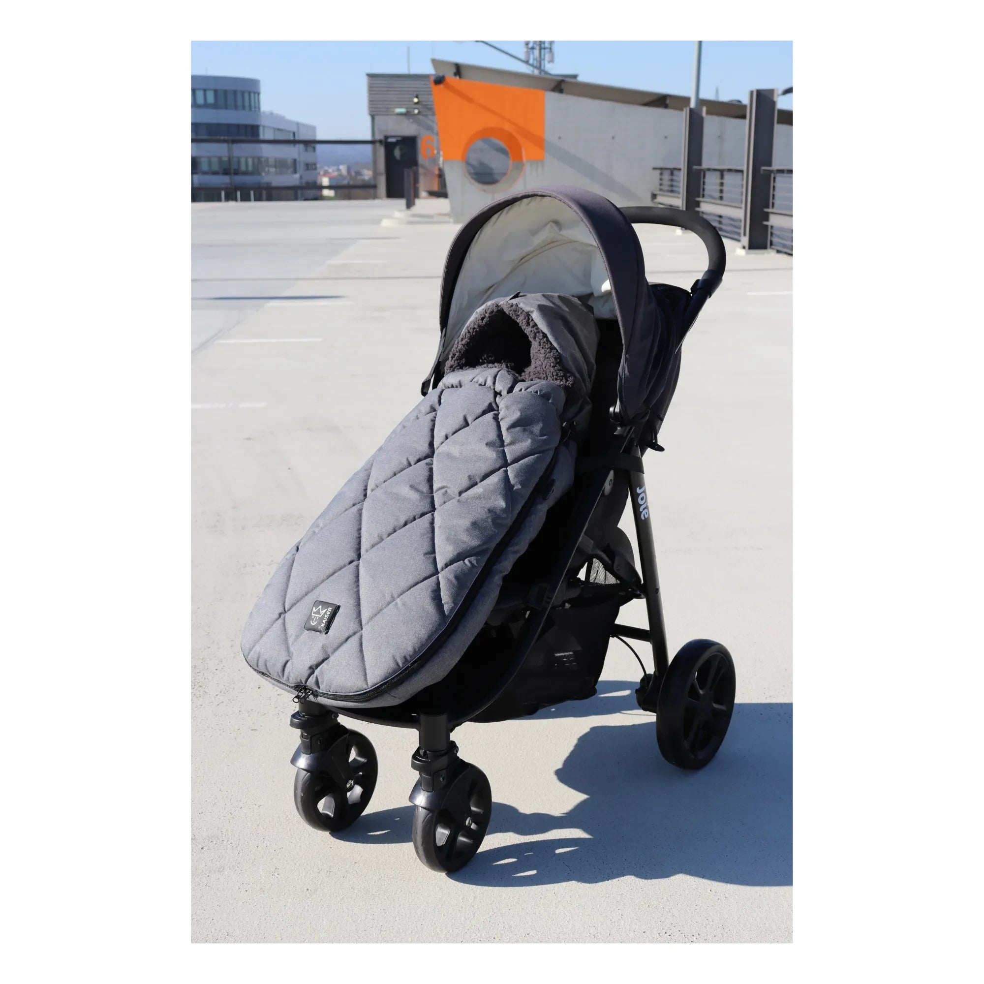 Kaiser - Saco universal para silla de paseo XL | Gris carbón