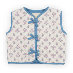 the new society - Chaleco sin mangas con estampado floral Clavel | Crudo