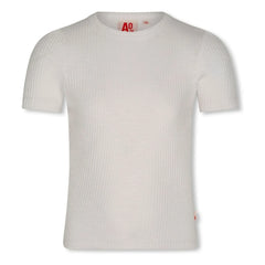 AO76 - Camiseta de algodón reciclado Emi | Blanca