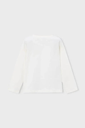 Blusa de manga larga de algodón para niños Mayoral