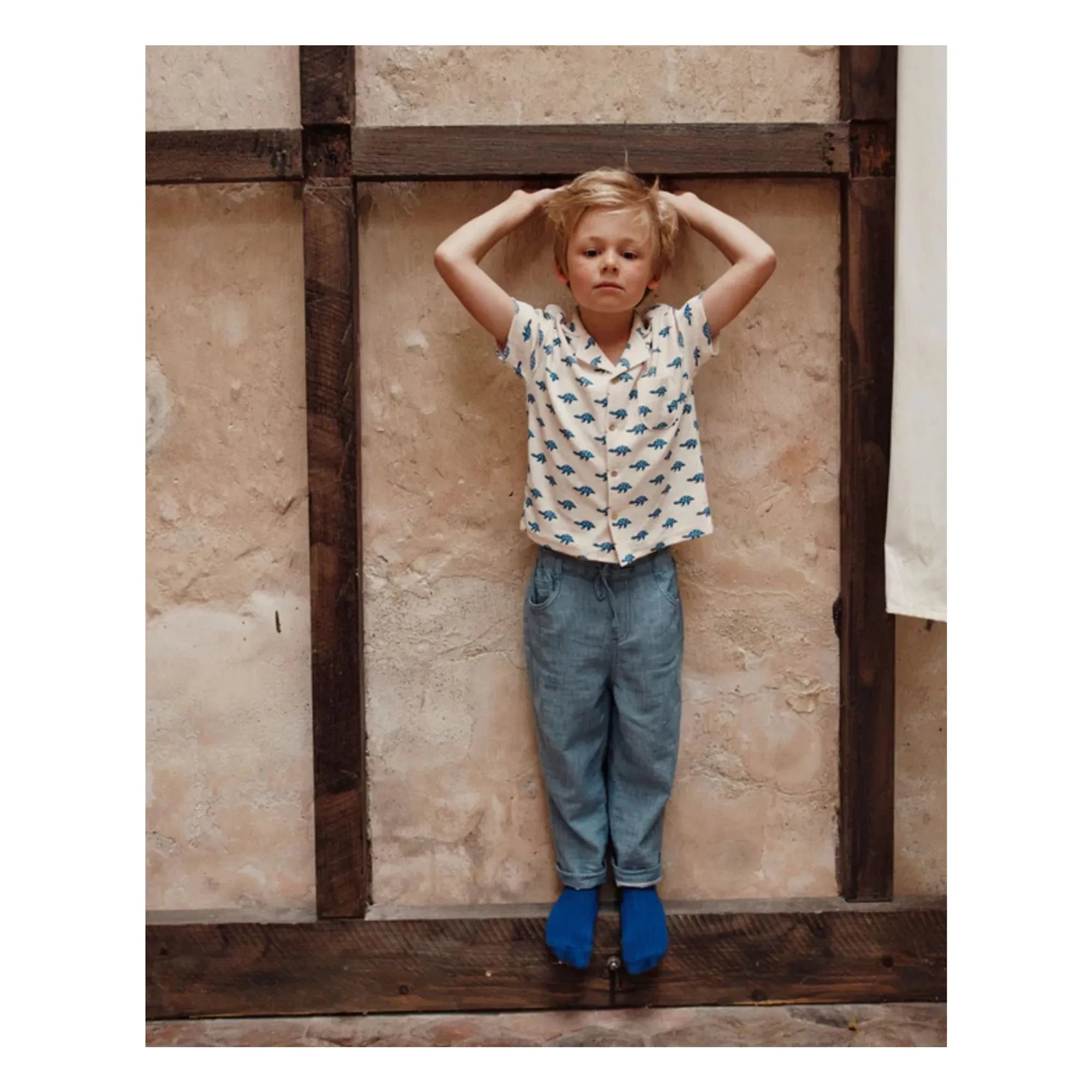 Emile et Ida - Pantalones de chambray azules