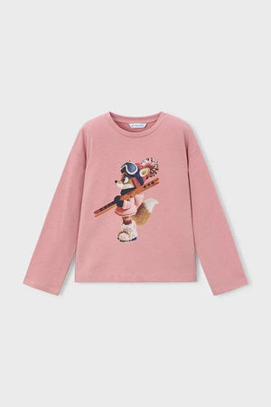 Mayoral blusa de algodón de manga larga para niños