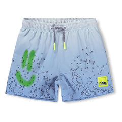 Molo - Bañador de fibra reciclada Niko Splash | Azul claro