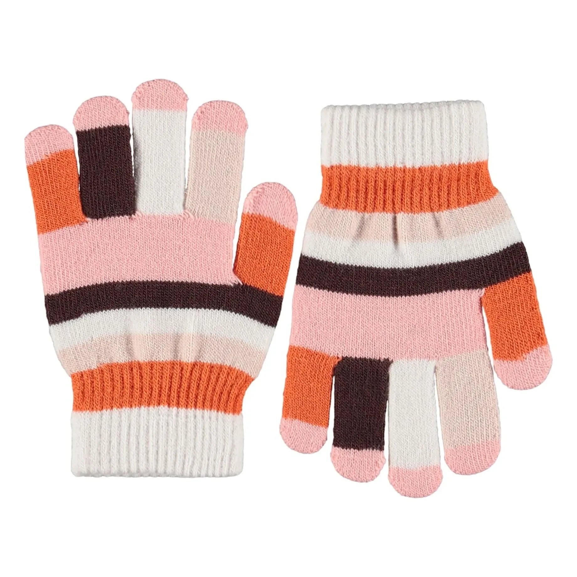 Molo - Conjunto de Guantes Kei a Rayas Dobles | Marfil