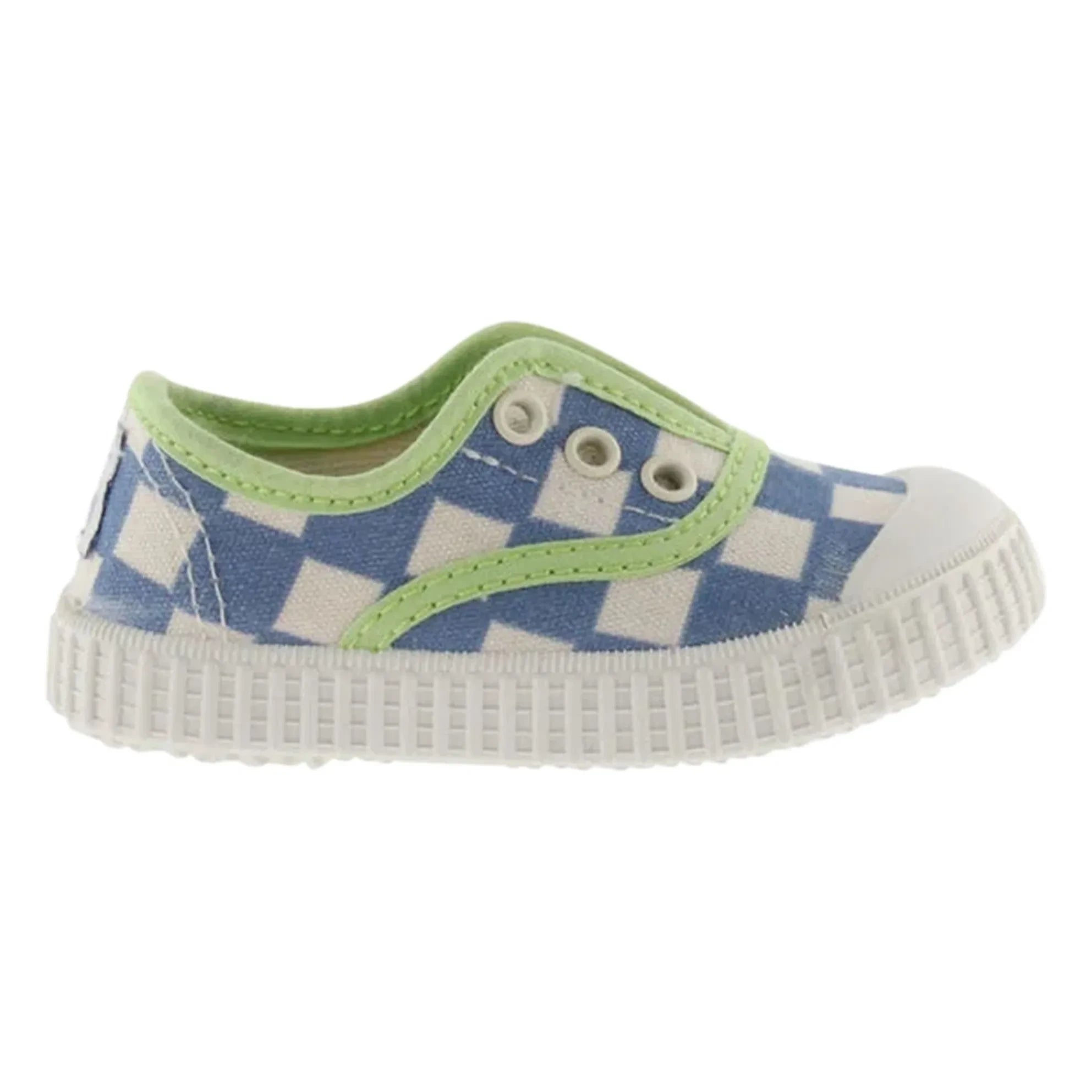 Victoria - Zapatillas de lona a cuadros | Azul