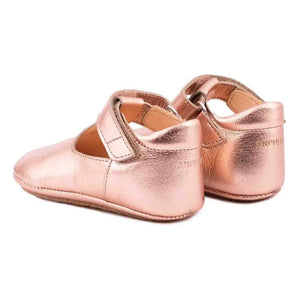 Angulus - Zapatillas de cuero metalizado | Oro rosa