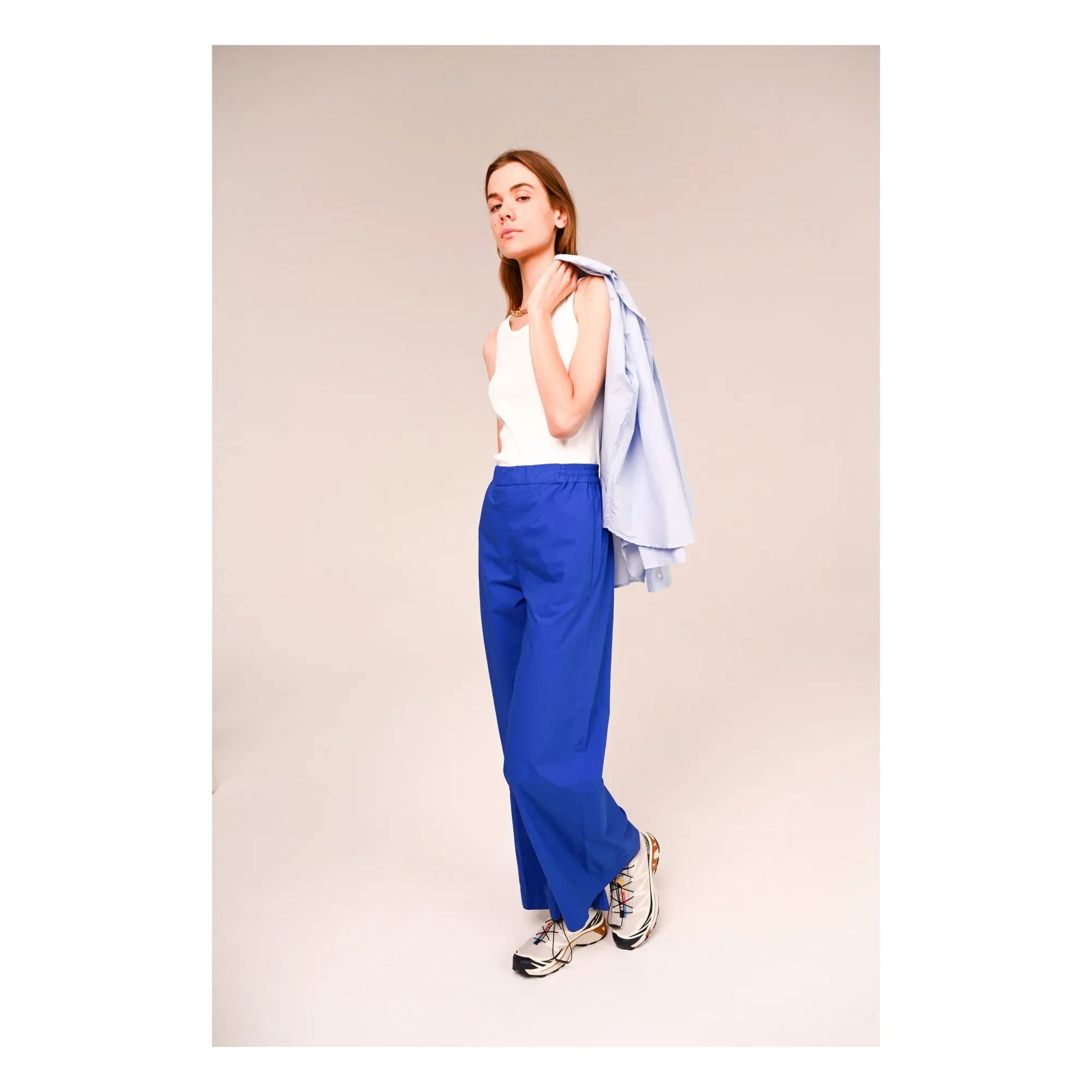 Sacrécoeur - Pantalones Lola Magna Popelina | Azul