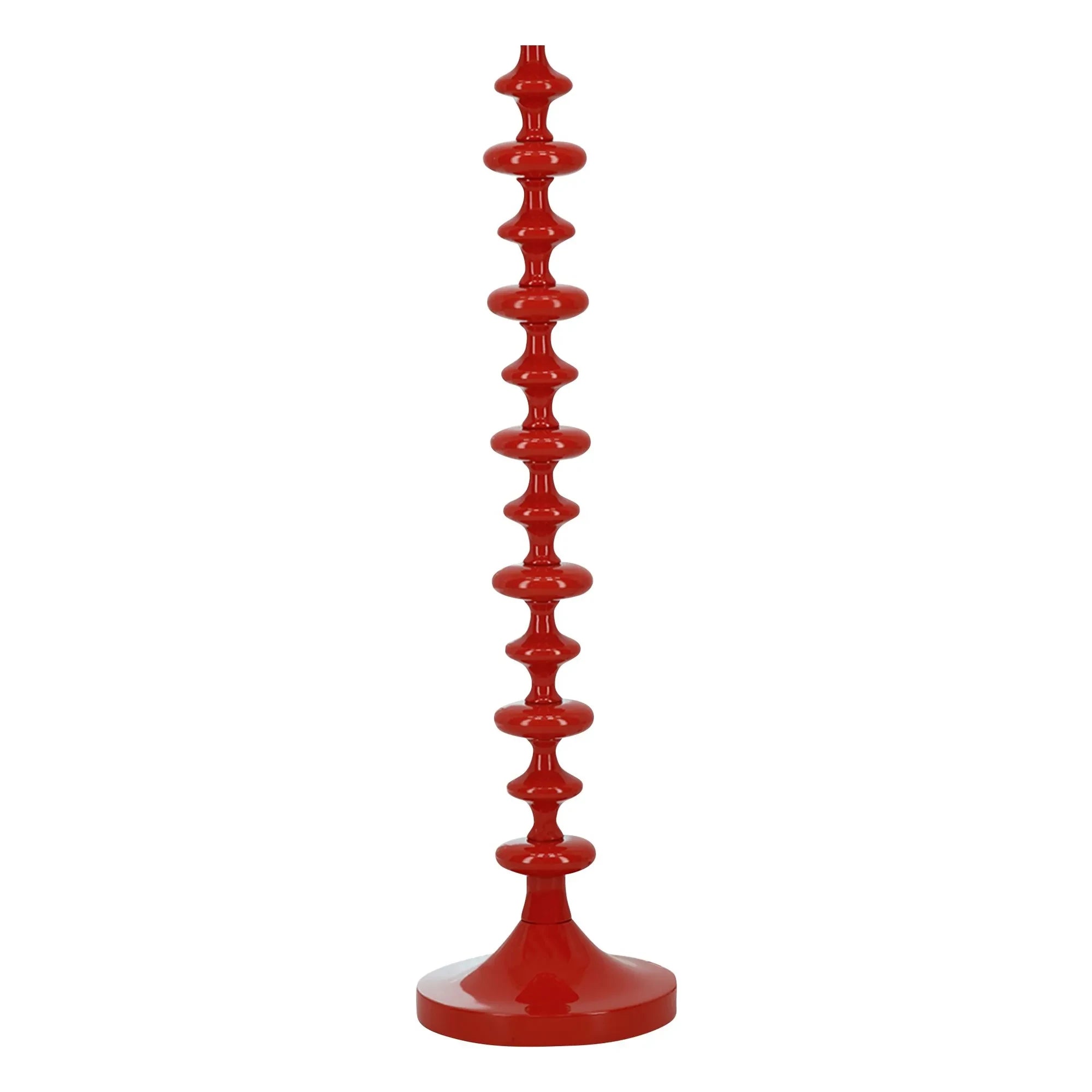 House of Capricorn - Base de lámpara de pie de madera de fresno | Rojo ladrillo