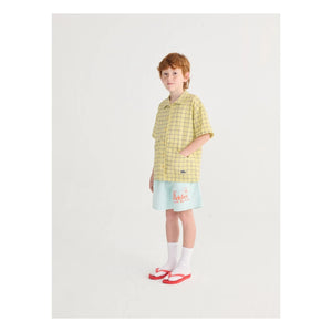 Bobo Choses - Camisa a cuadros de algodón orgánico | Amarillo