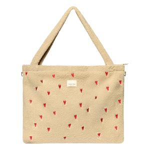 Studio Noos - Bolso cambiador Hearts | Crudo