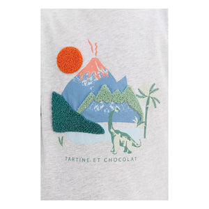 Tartine et Chocolat - Camiseta Chiné Volkan | Gris