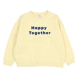 Búho - Sudadera de algodón orgánico Happy Together | Amarillo