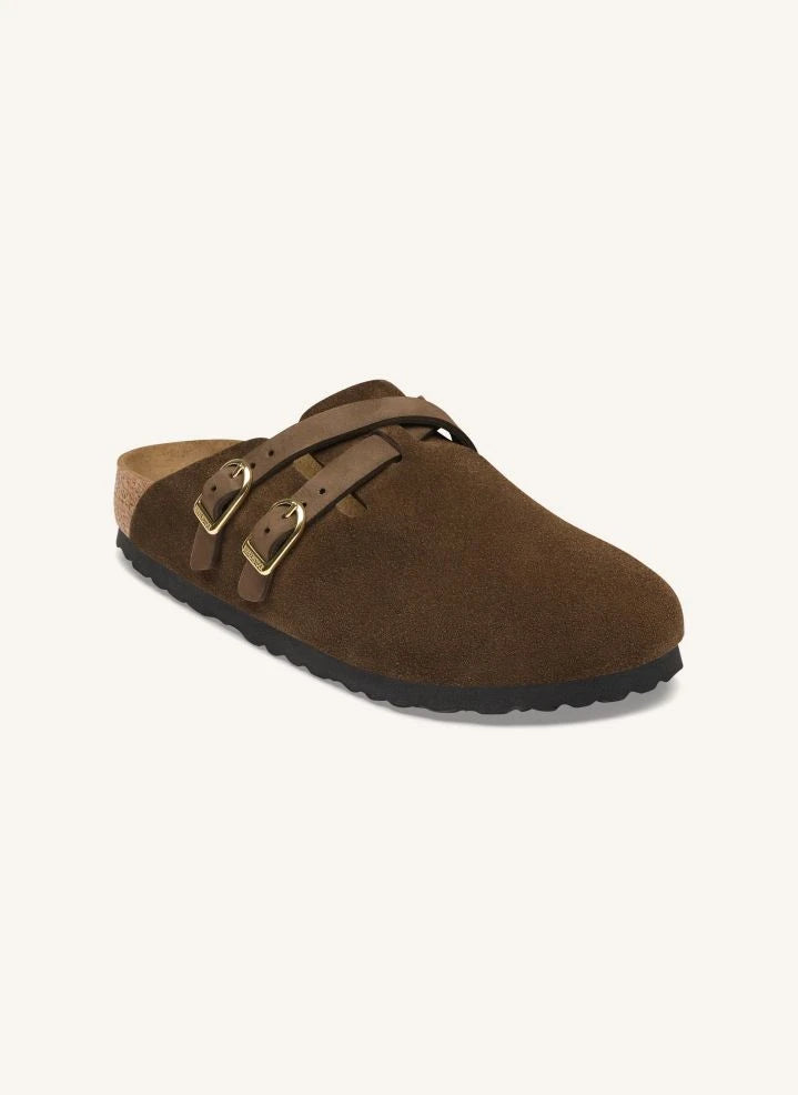 BIRKENSTOCK - Sandalias Blair de ante | Marrón oscuro