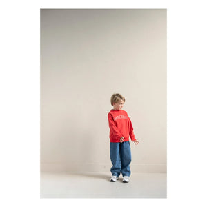 Jenest - Bird organik pamuk sweatshirt | Kırmızı