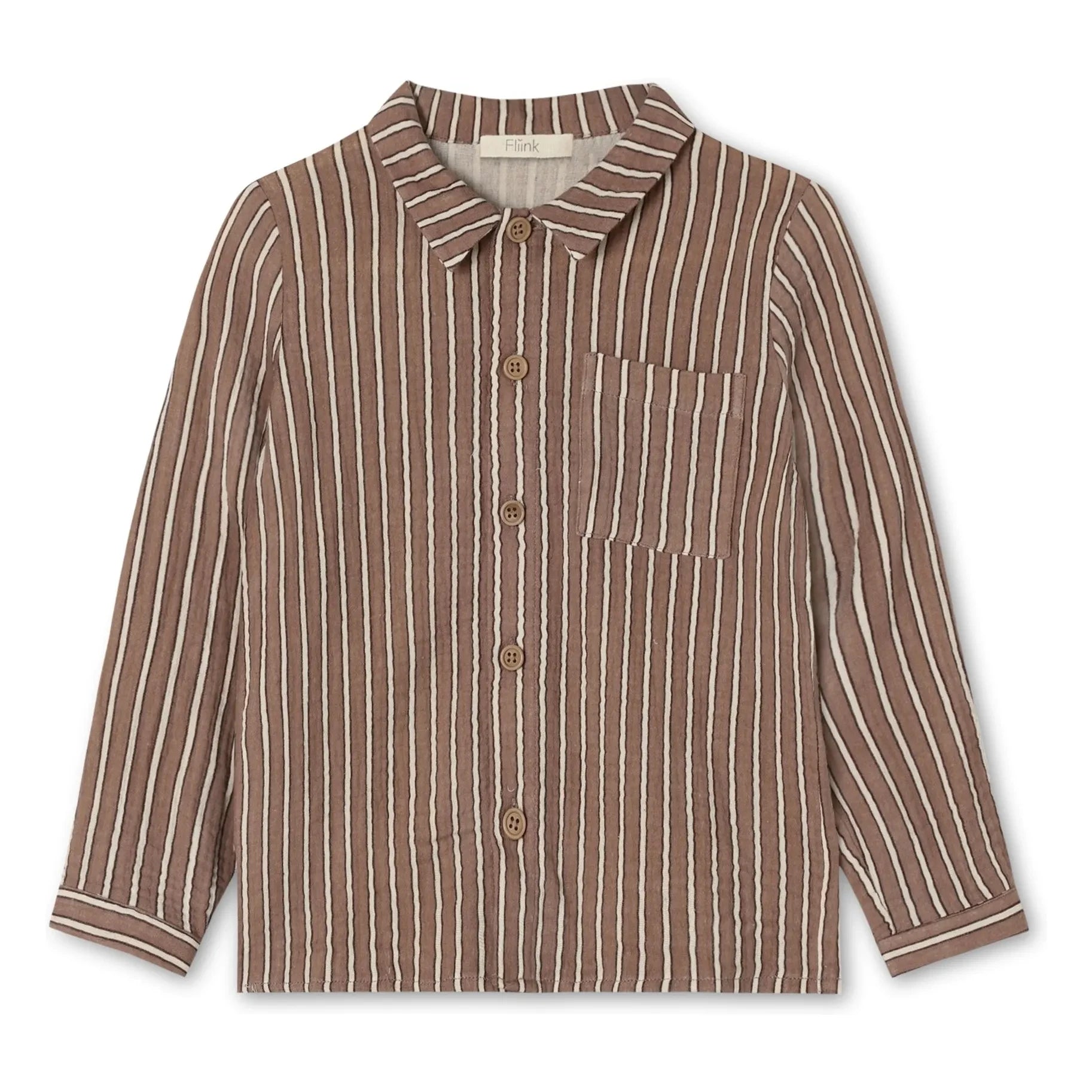 Fliink - Elmo Camisa Rayada | Marrón