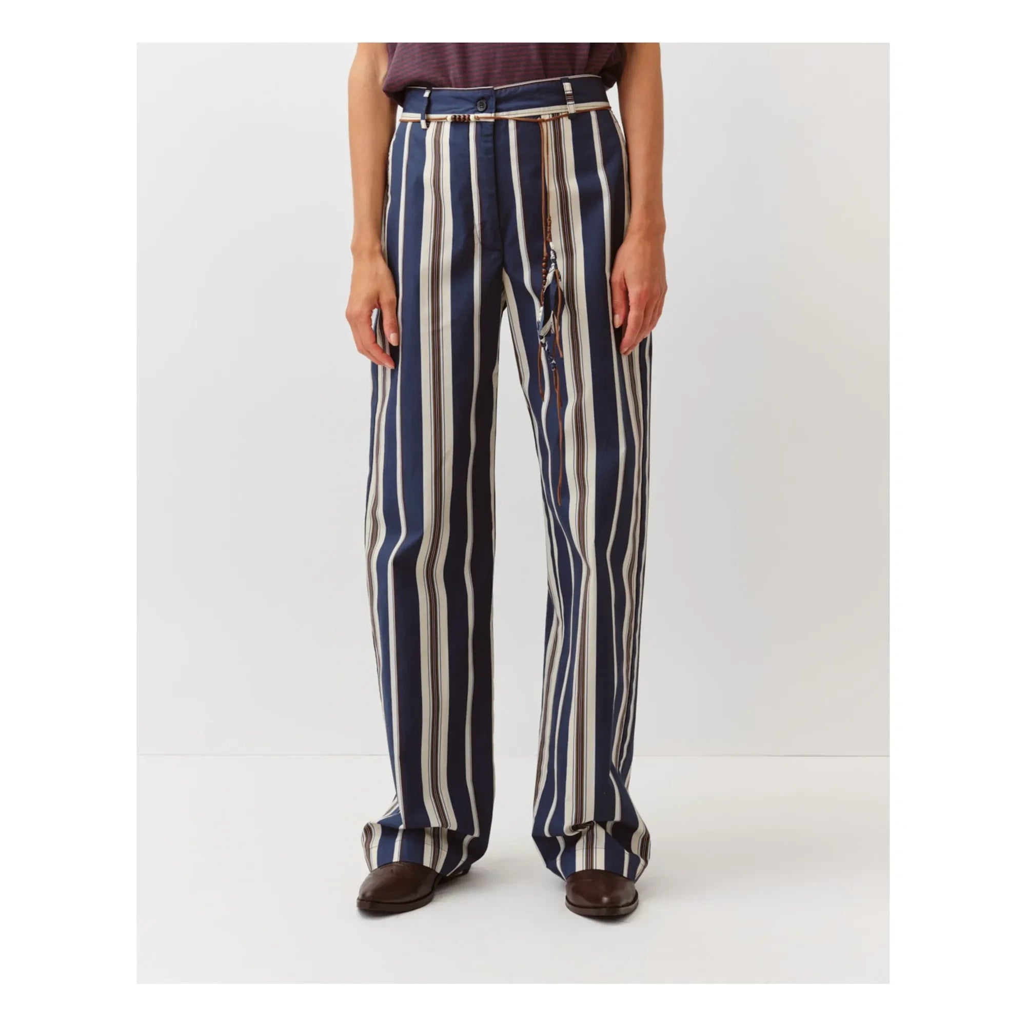 Diega - Pimao Pantalón a Rayas | Azul Marino
