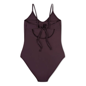 Matona - 1 pieza Jersey escote en V Fibras recicladas | Berenjena