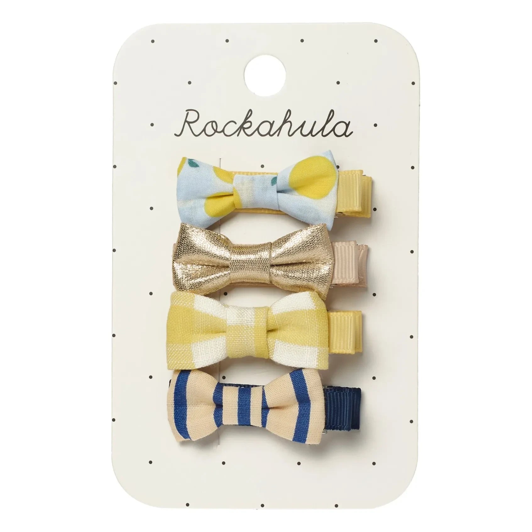 Rockahula Kids - Set de 4 pinzas para el pelo de limón | Amarillo