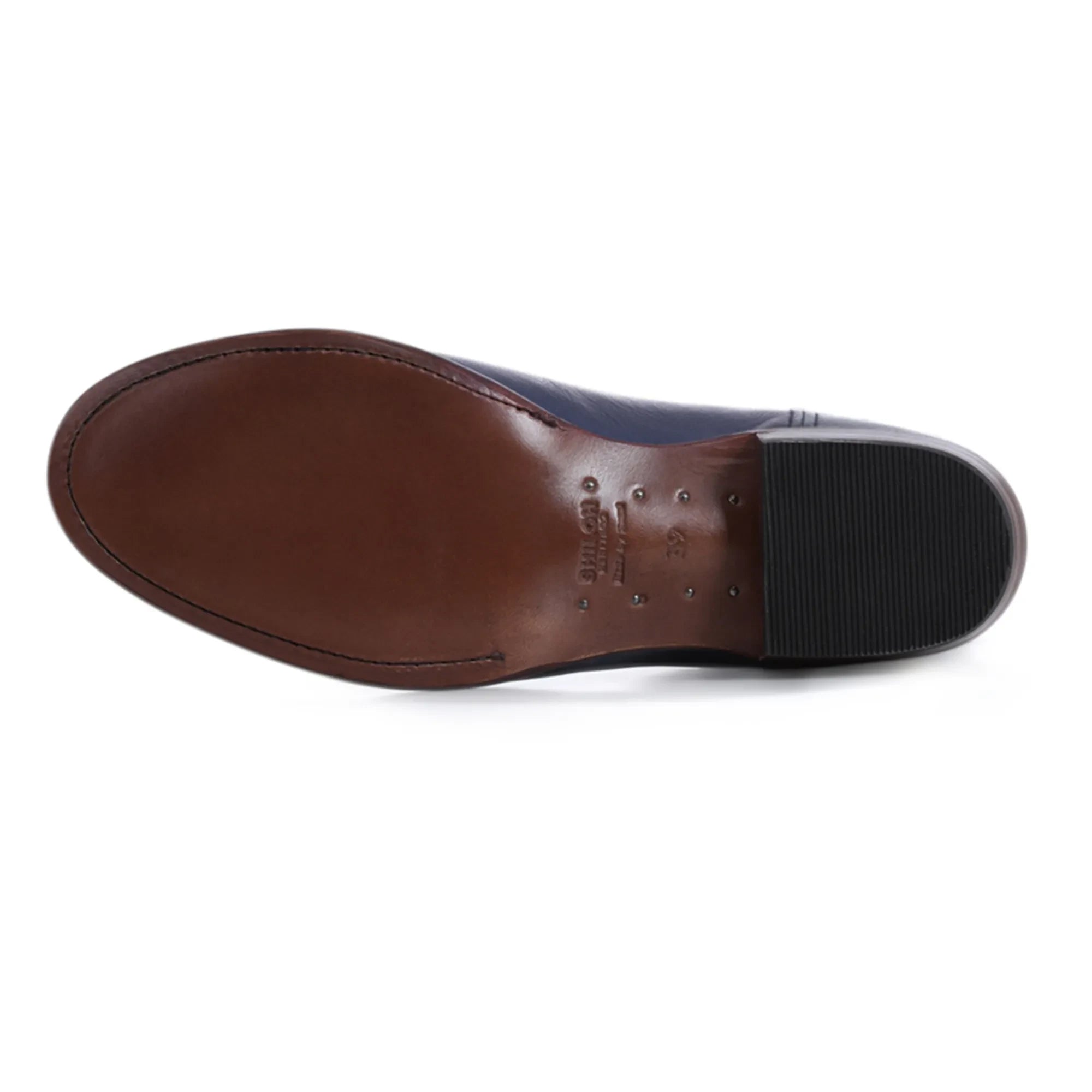 Bota Shiloh Heritage - Texas para pantorrillas | Azul marino