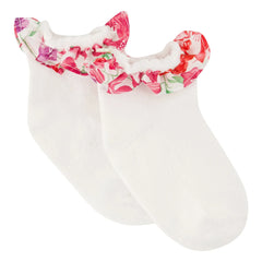 Tartine et Chocolat - Calcetines Liberty con volantes | Rosa Chicle
