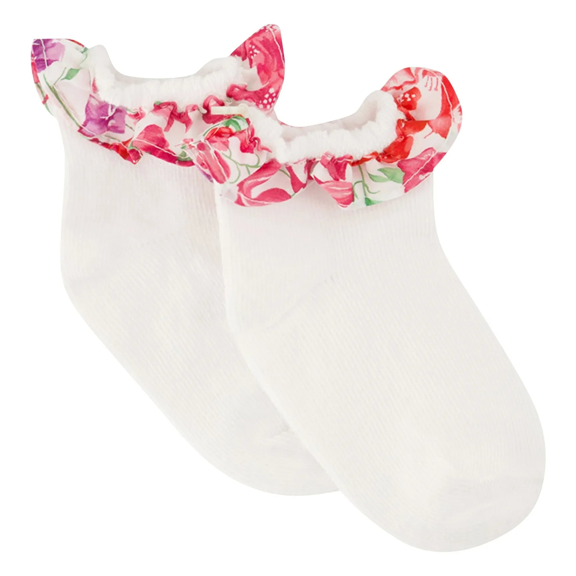 Tartine et Chocolat - Calcetines Liberty con volantes | Rosa Chicle