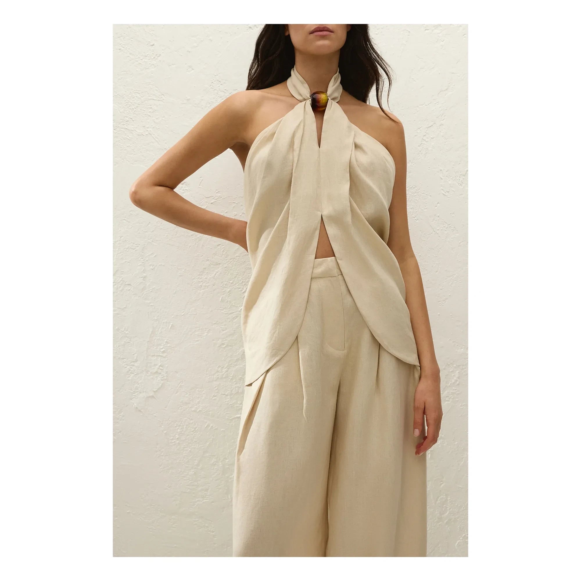 Faithfull the Brand - Top de lino Biba | Panna Cotta