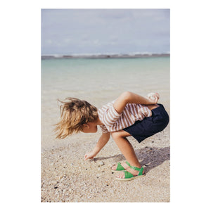 Salt-Water - Sandalias de piel impermeables Surfer | Meadow Green
