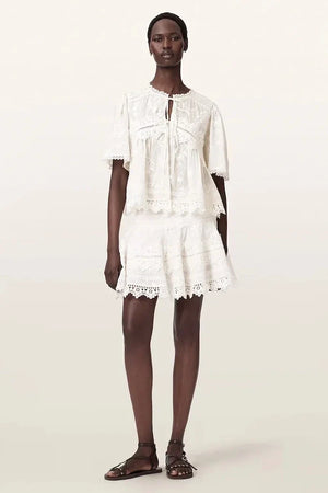 AllSaints blusa de mujer de algodón LILLITH