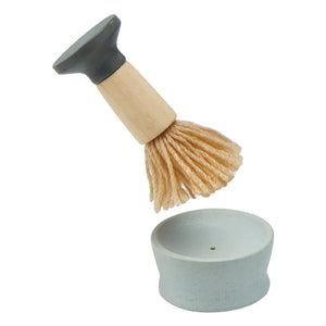 Plan Toys - Set de afeitado de madera de caucho | Azul