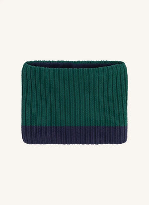 Petit Bateau - Gargantilla bicolor de algodón orgánico | Verde