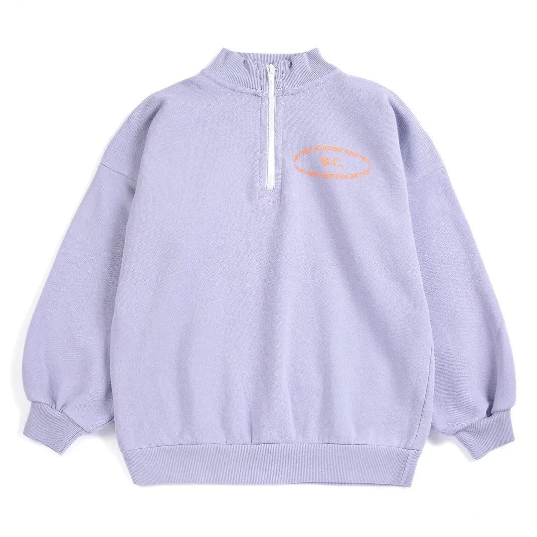 Bobo Choses - Sudadera con Cremallera B.C. de Algodón Orgánico | Lavanda