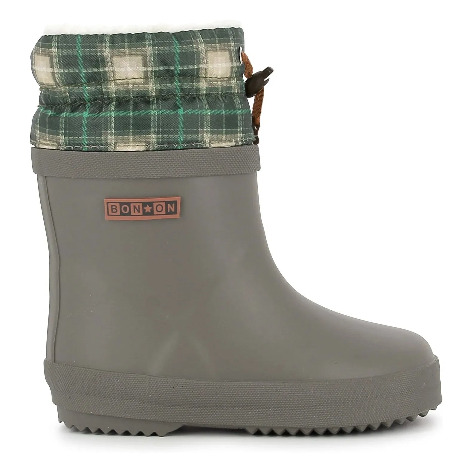 Bonton - Botas de agua de piel de oveja | Caqui