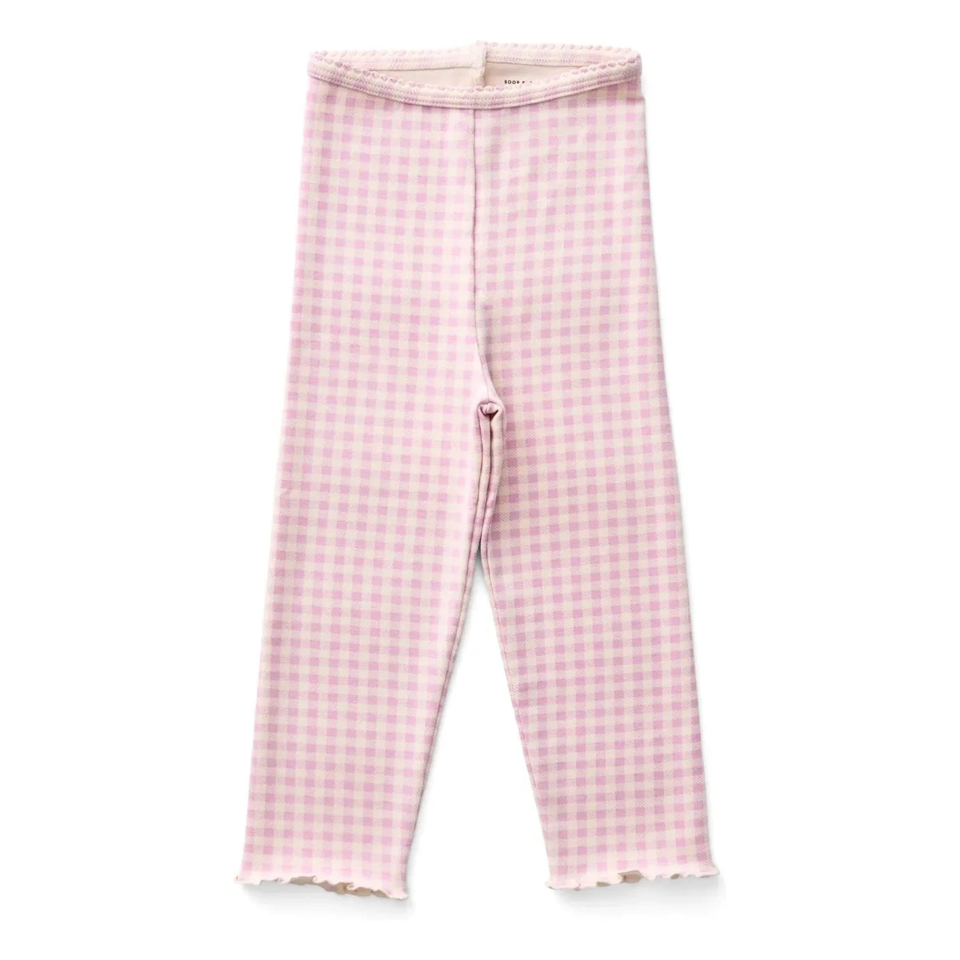 Soor Ploom - Mallas Capri de Algodón Orgánico Gingham Rosa