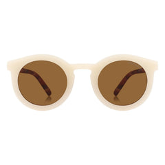 Grech & Co - Gafas de sol clásicas con patillas polarizadas, abalorios y fibras orgánicas | Crudo