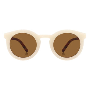 Grech & Co - Gafas de sol clásicas con patillas polarizadas, abalorios y fibras orgánicas | Crudo