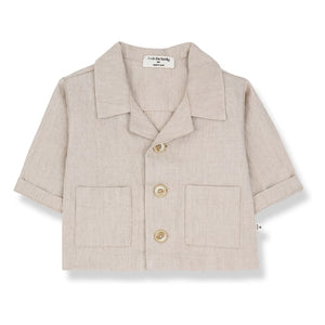 1+ in the family - Camisa de lino Perratallada | Beige