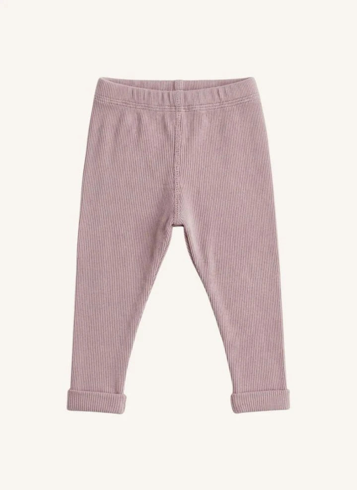 Studio Bohème - Leggings de Algodón Orgánico a Rayas | Malva