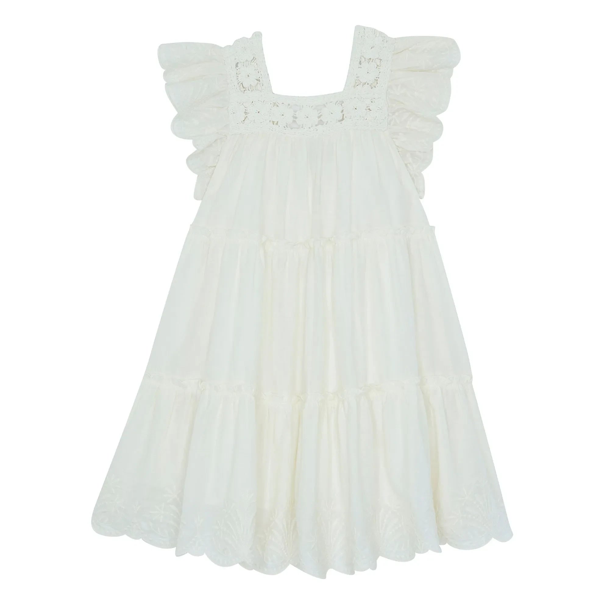 Bonton - Vestido de croché Nereide | Crudo