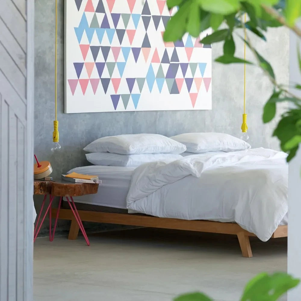 Maison de Vacances - Funda de almohada de lino lavado | Blanco