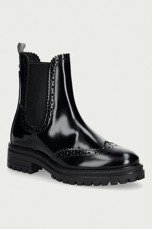 Botines Chelsea de cuero para mujer Barbour Fawne