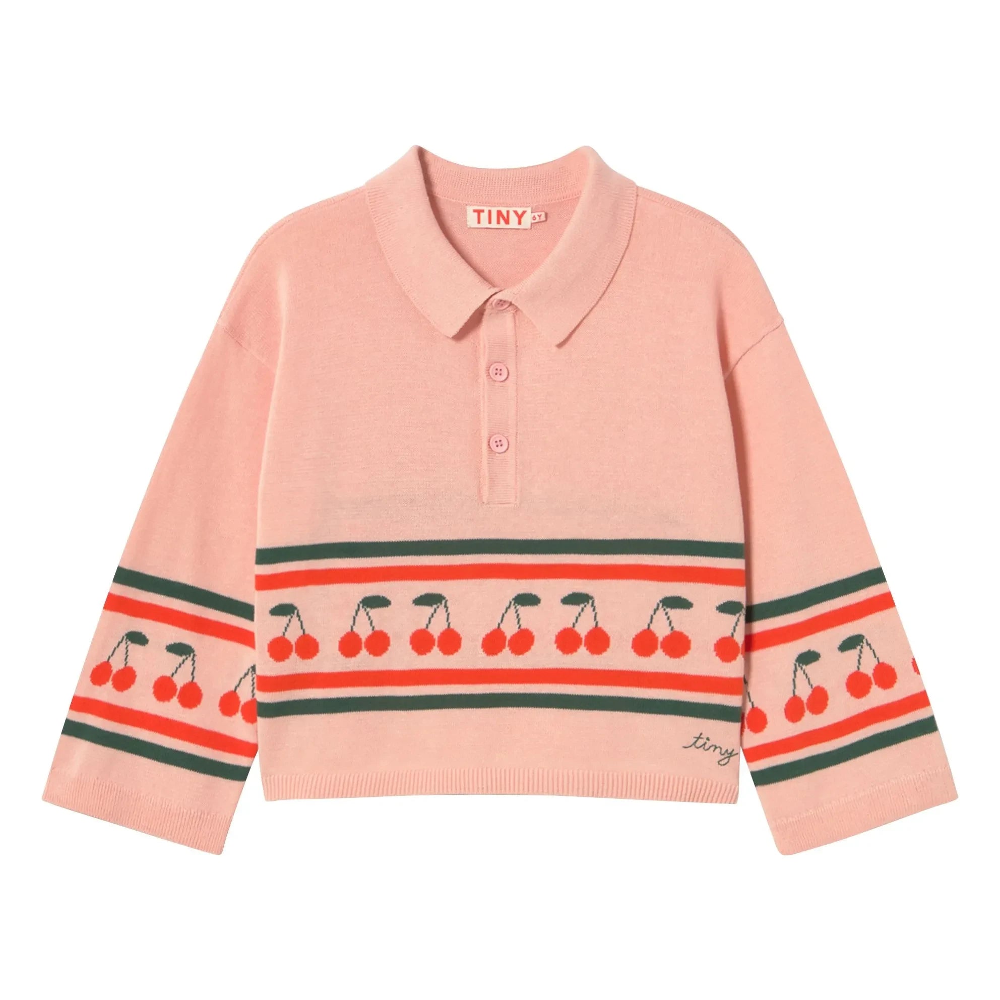 Tinycottons - Polo cereza de punto | Rosa