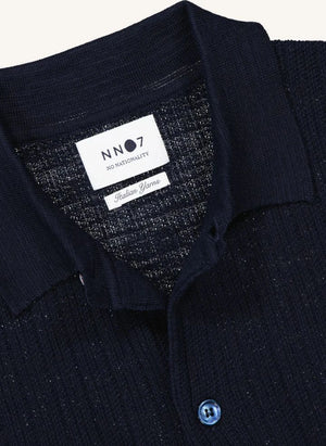 NN.07 - Polo de cuello tipo camisa Nolan 6577 | Azul marino