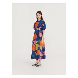 Bobo Choses - Vestido de algodón orgánico Blooming Color | Azul