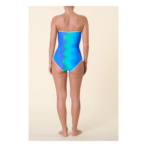 Casa Rosa - Traje de baño de una pieza Luna | Azul